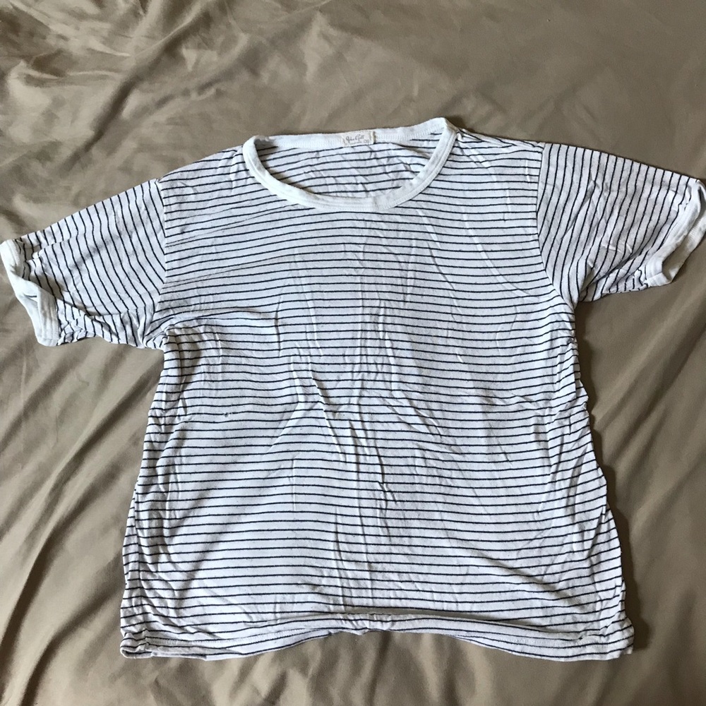 Brandy Melville John Galt Stripped Tee S